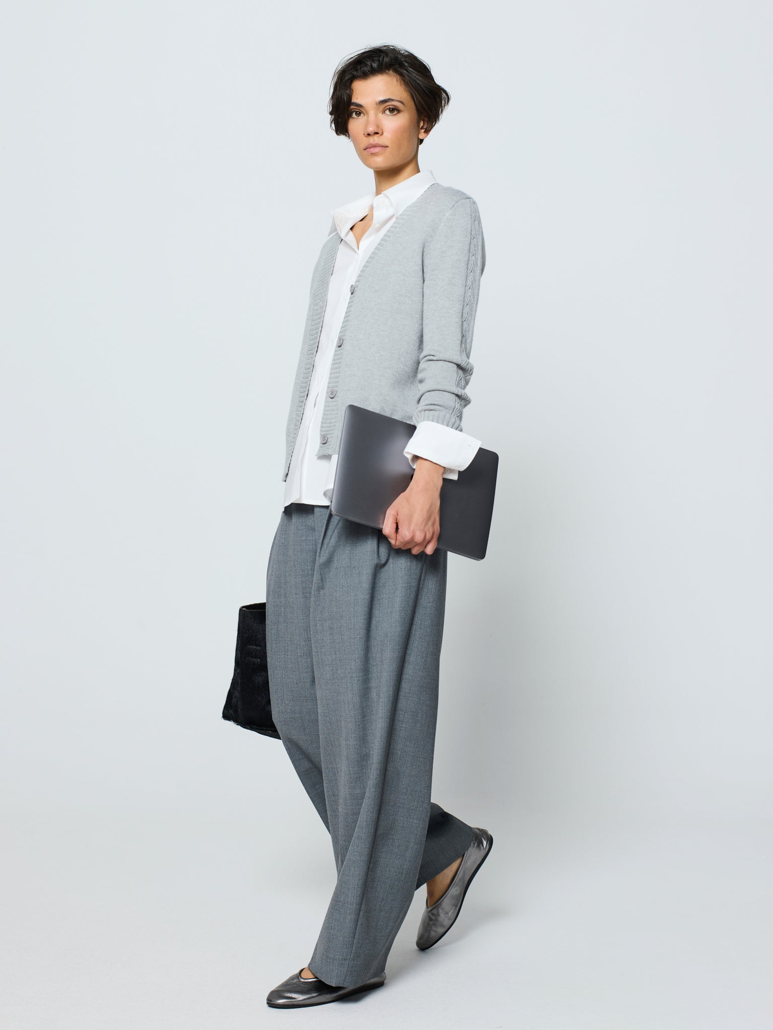 Chaqueta punto trenzada