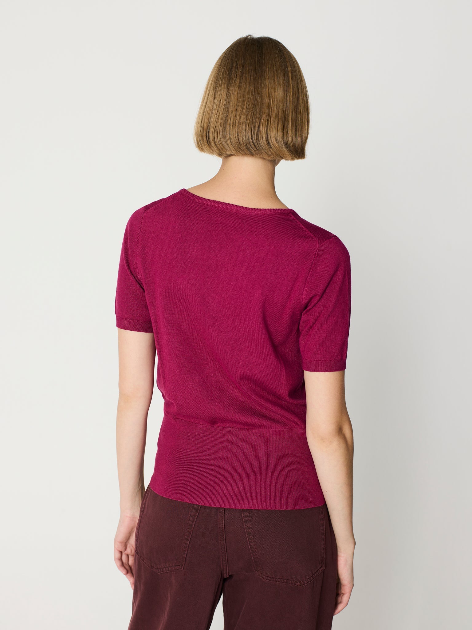 Twinset amb canalé ample als baixos