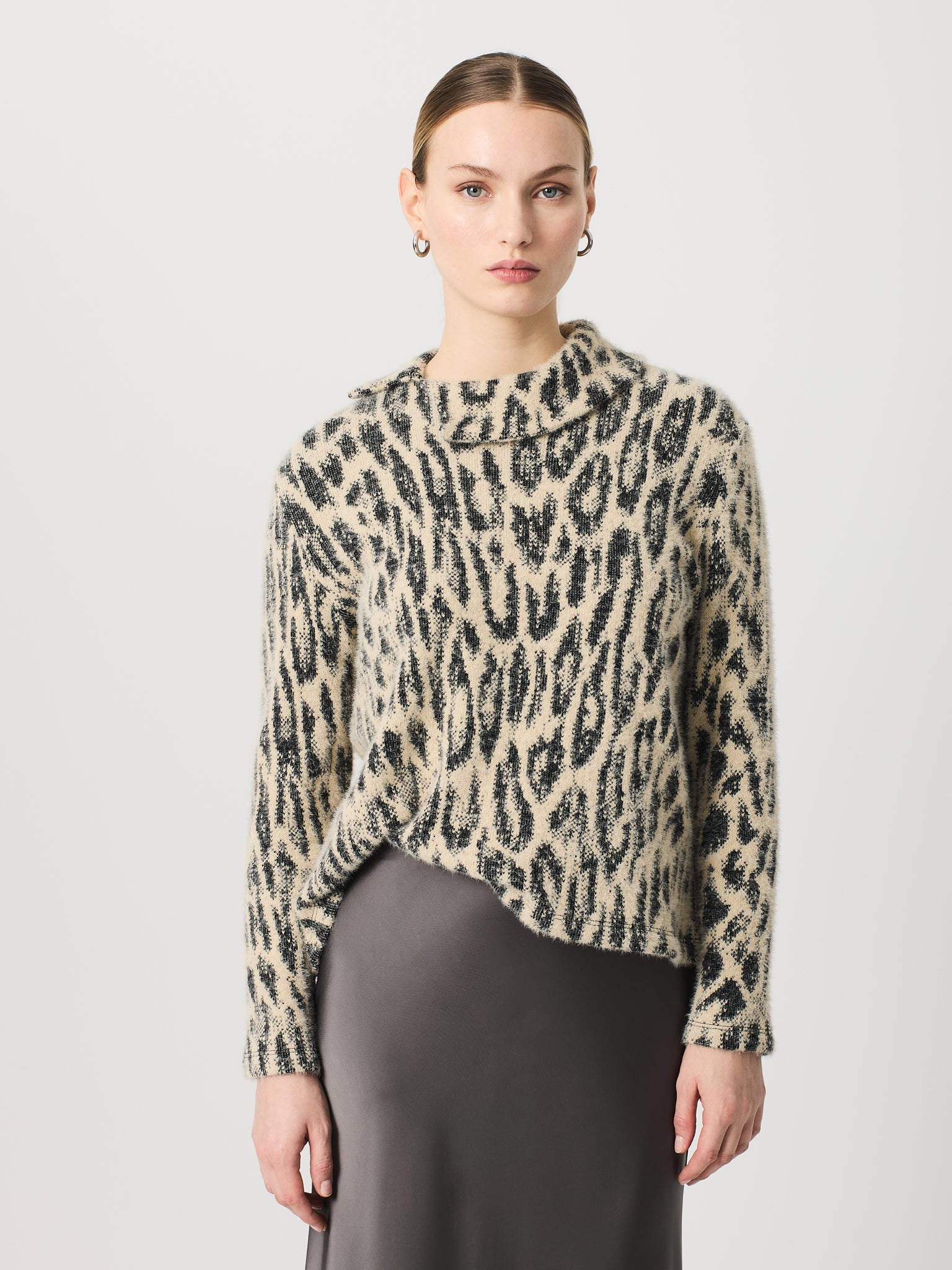 Samarreta coll obert estampat animal