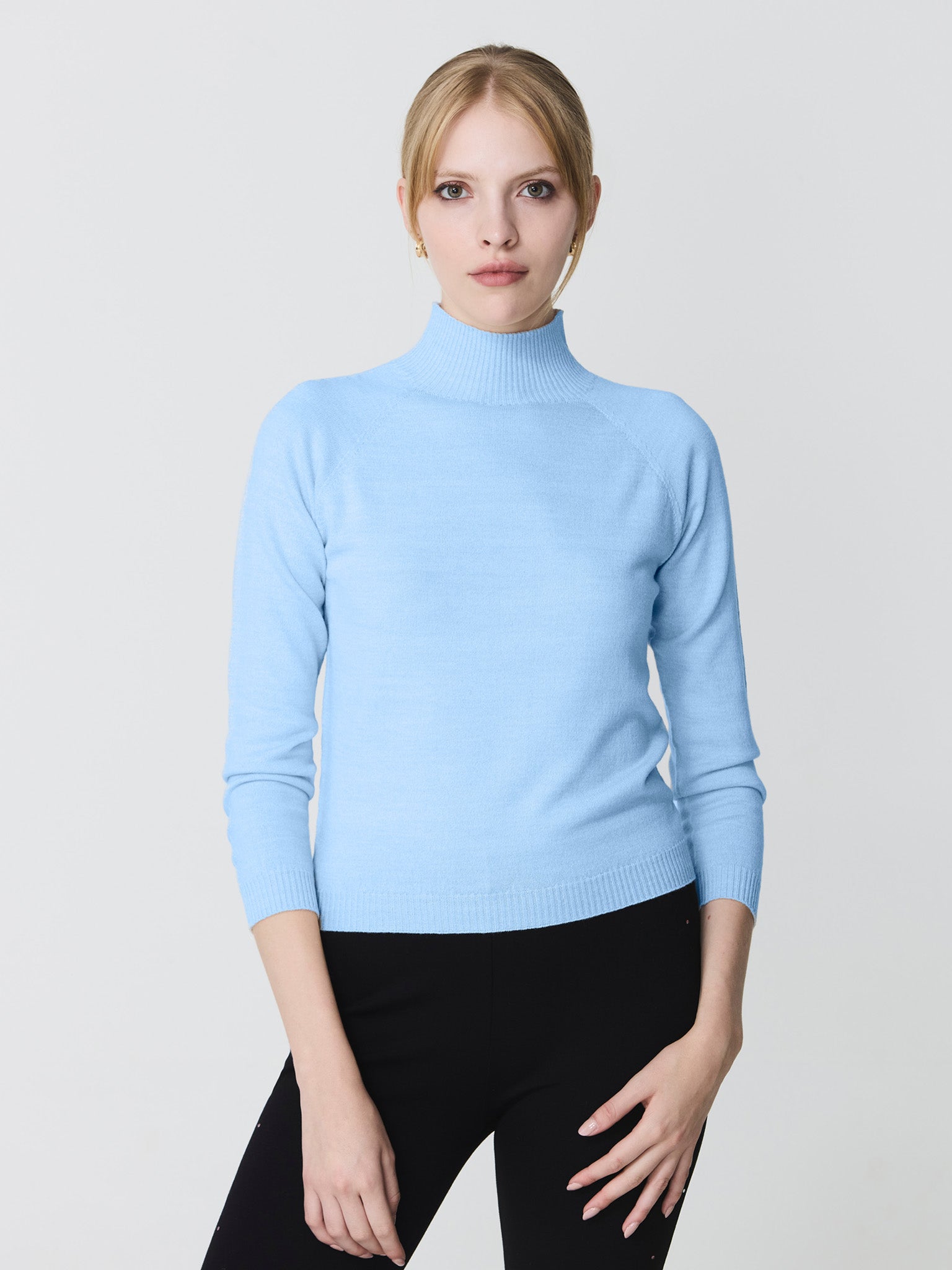 high neck sweater