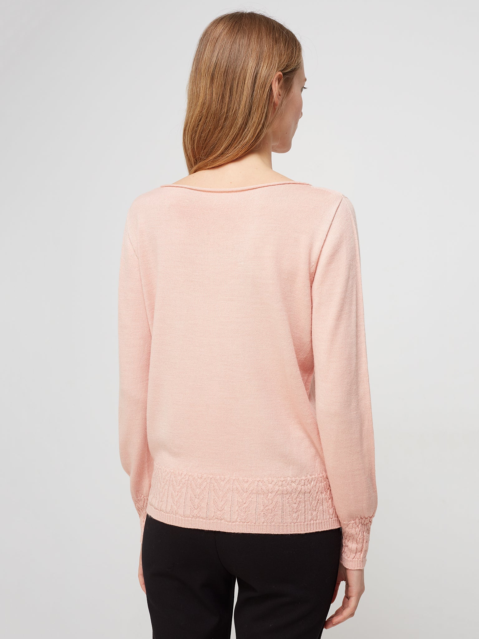 Boat neck sweater