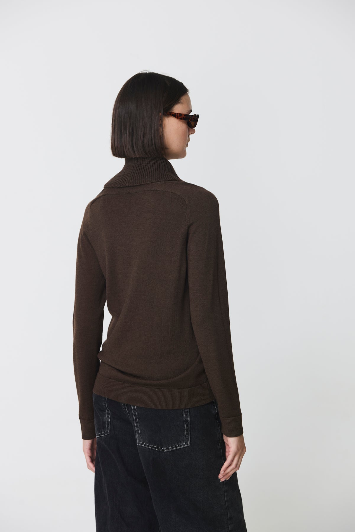 Cowl neck jumper