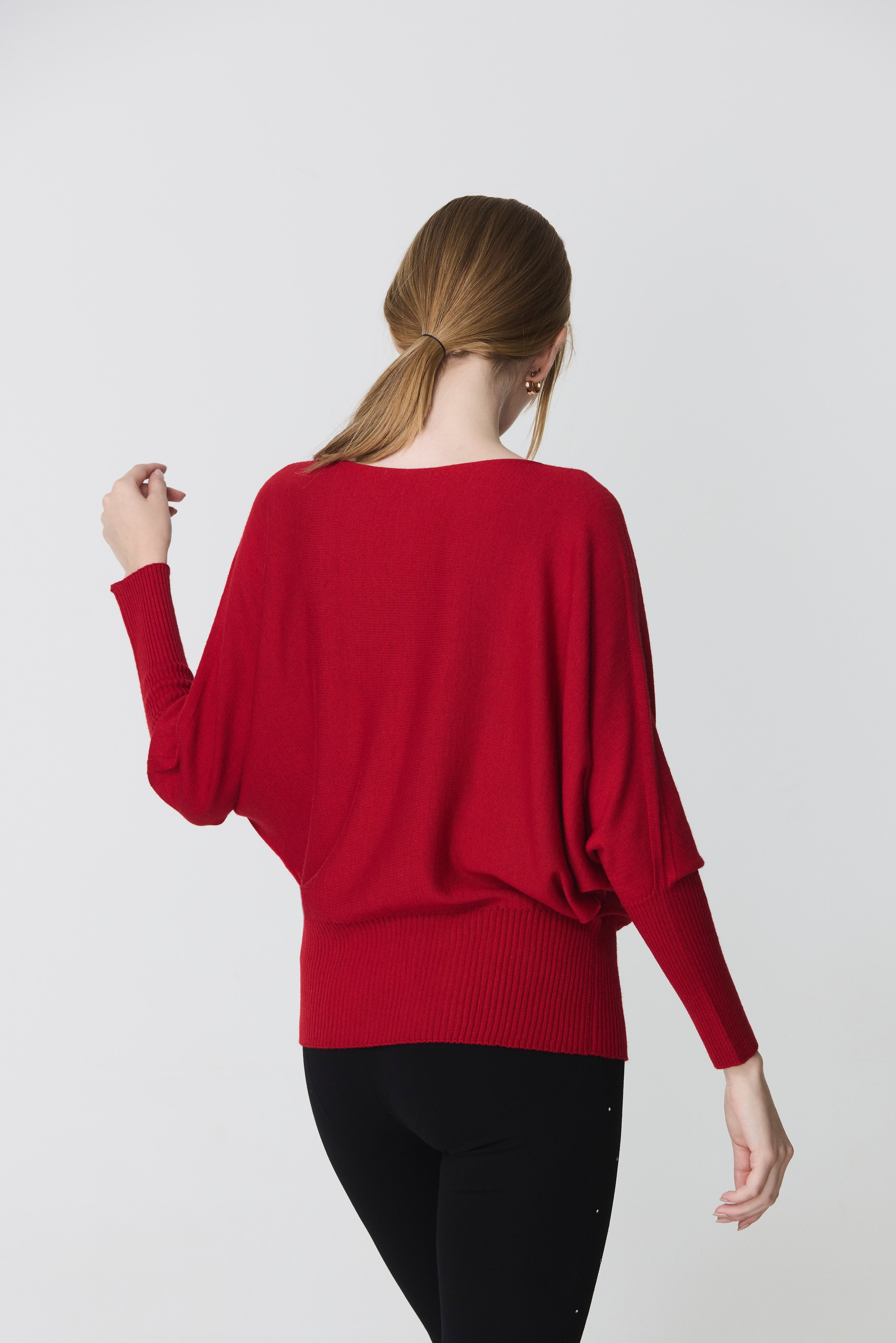 Batwing sleeve sweater