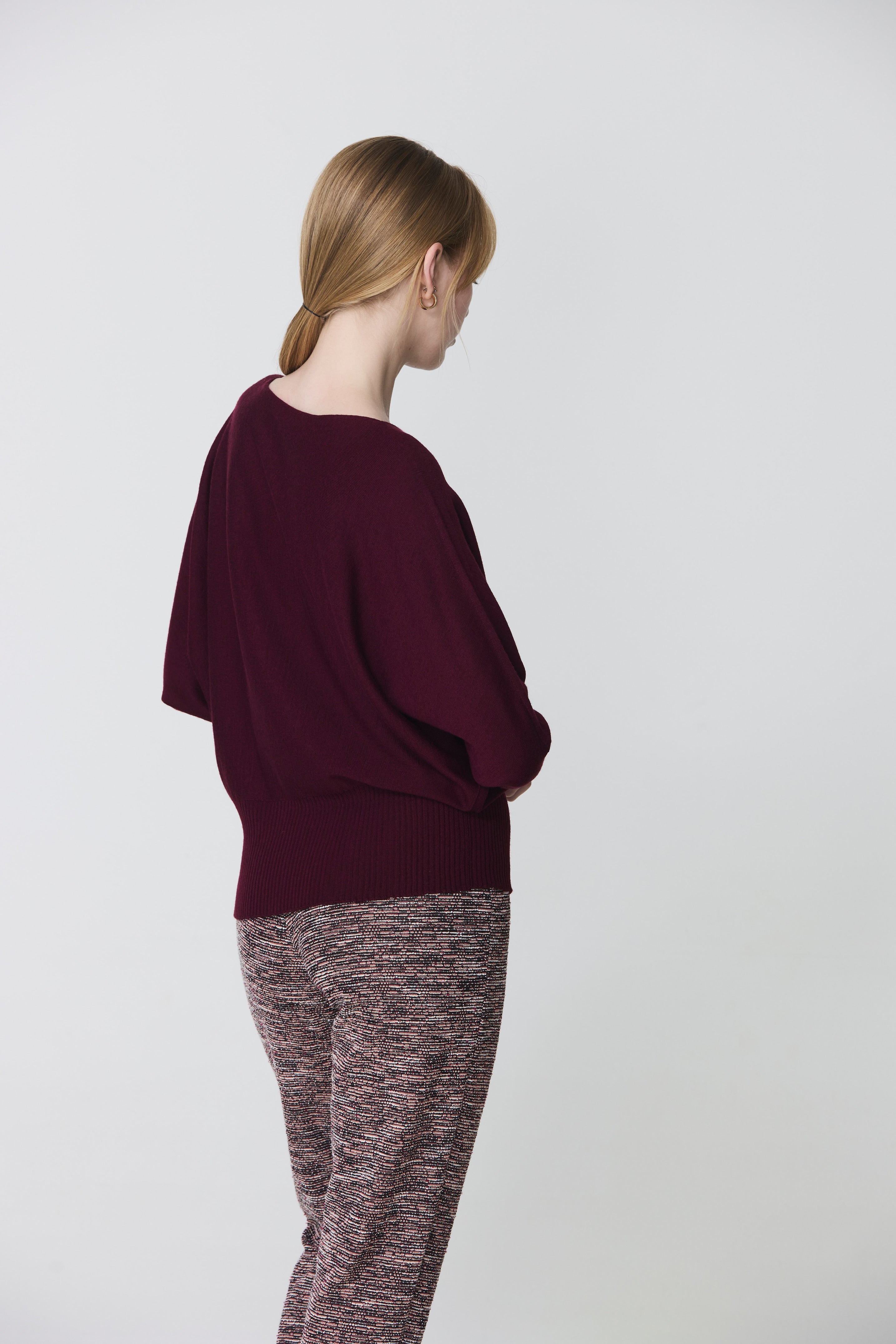 Batwing sleeve sweater