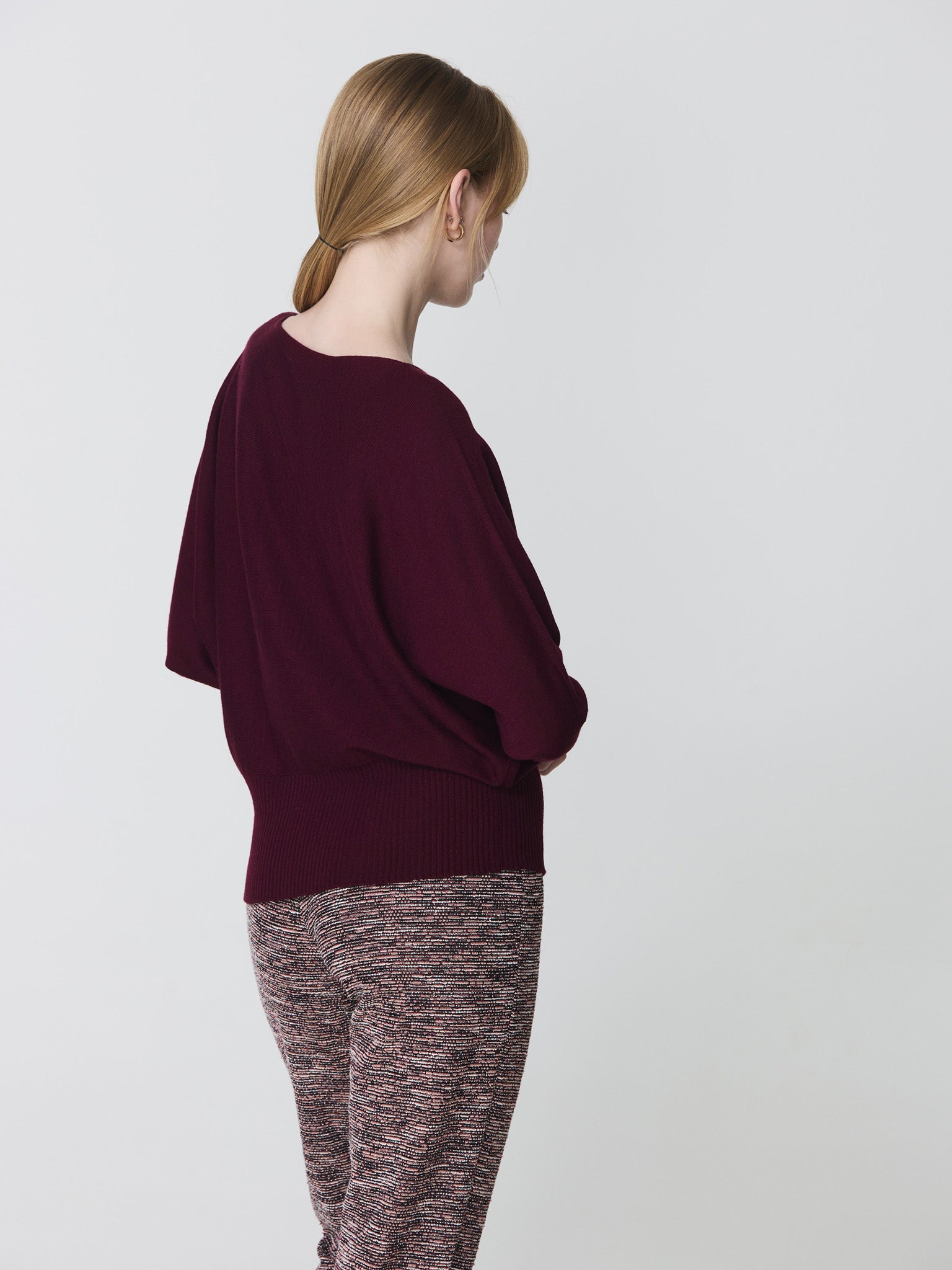 Batwing sleeve sweater