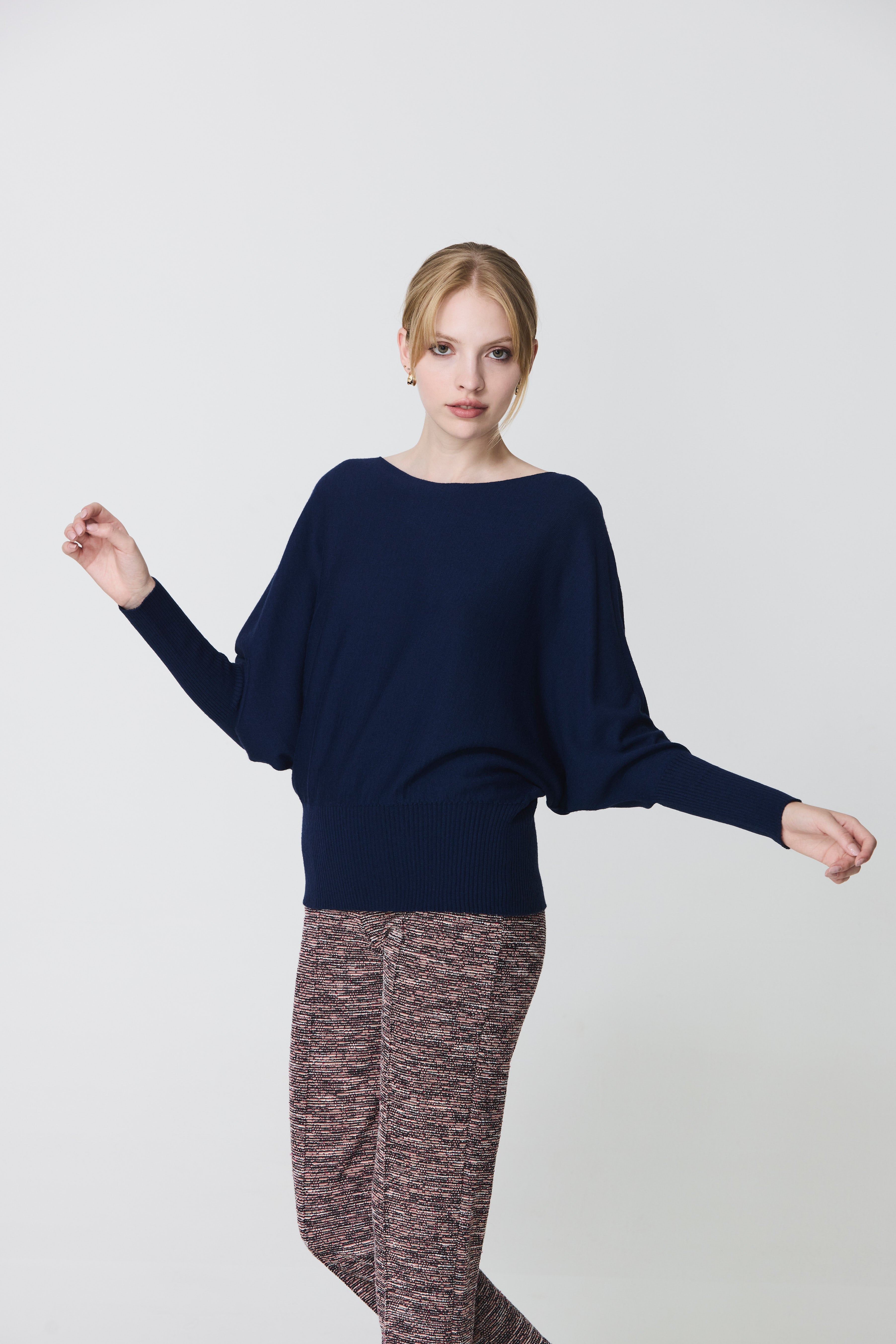 Batwing sleeve sweater