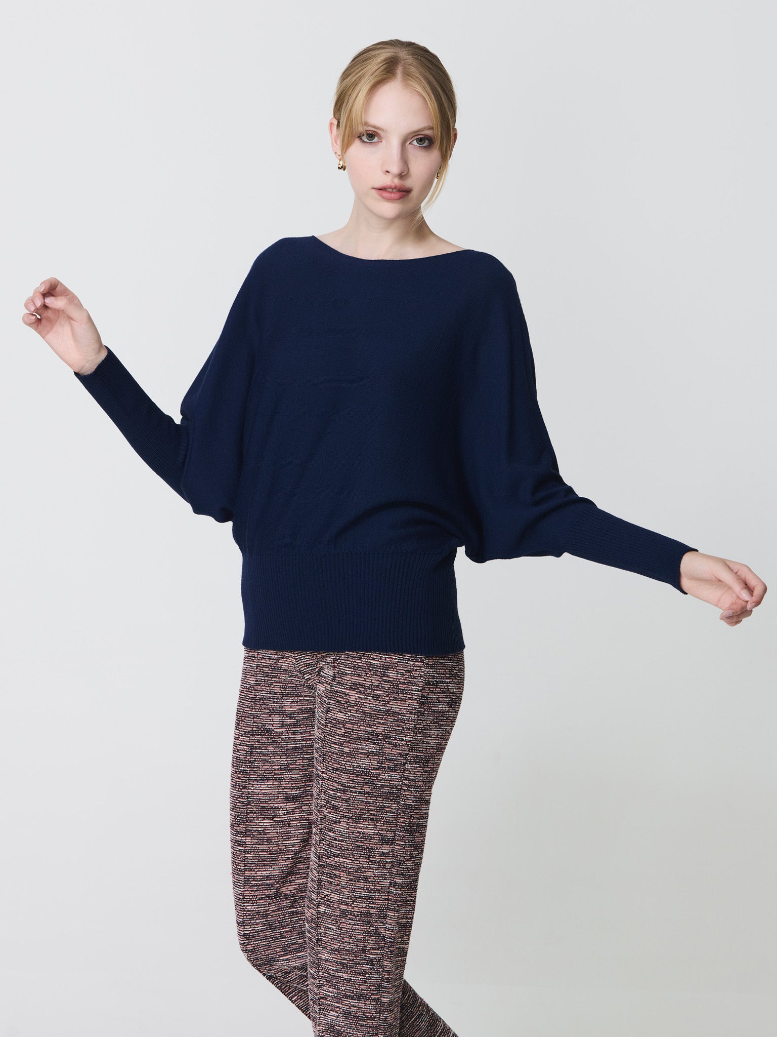 Batwing sleeve sweater