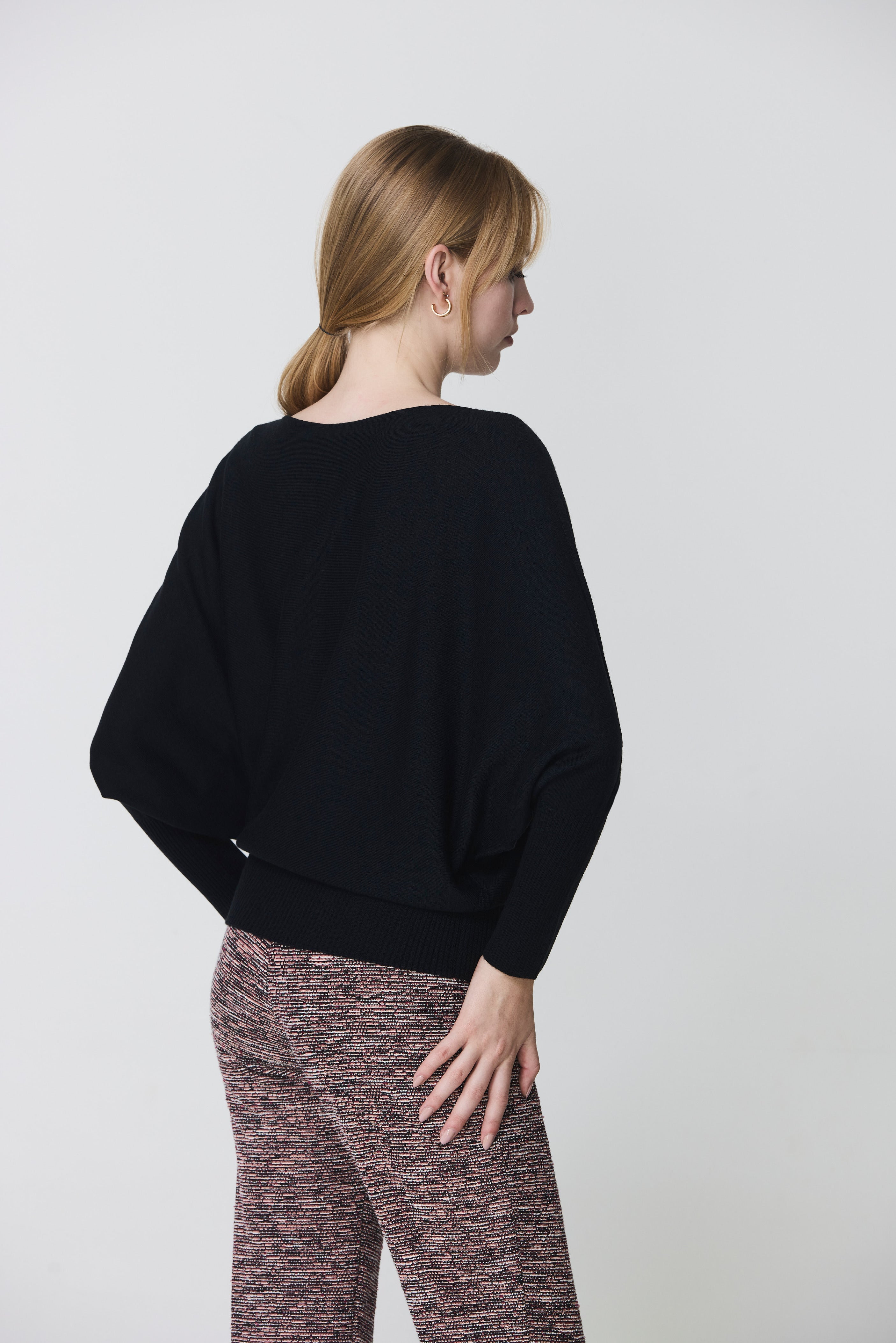 Batwing sleeve sweater