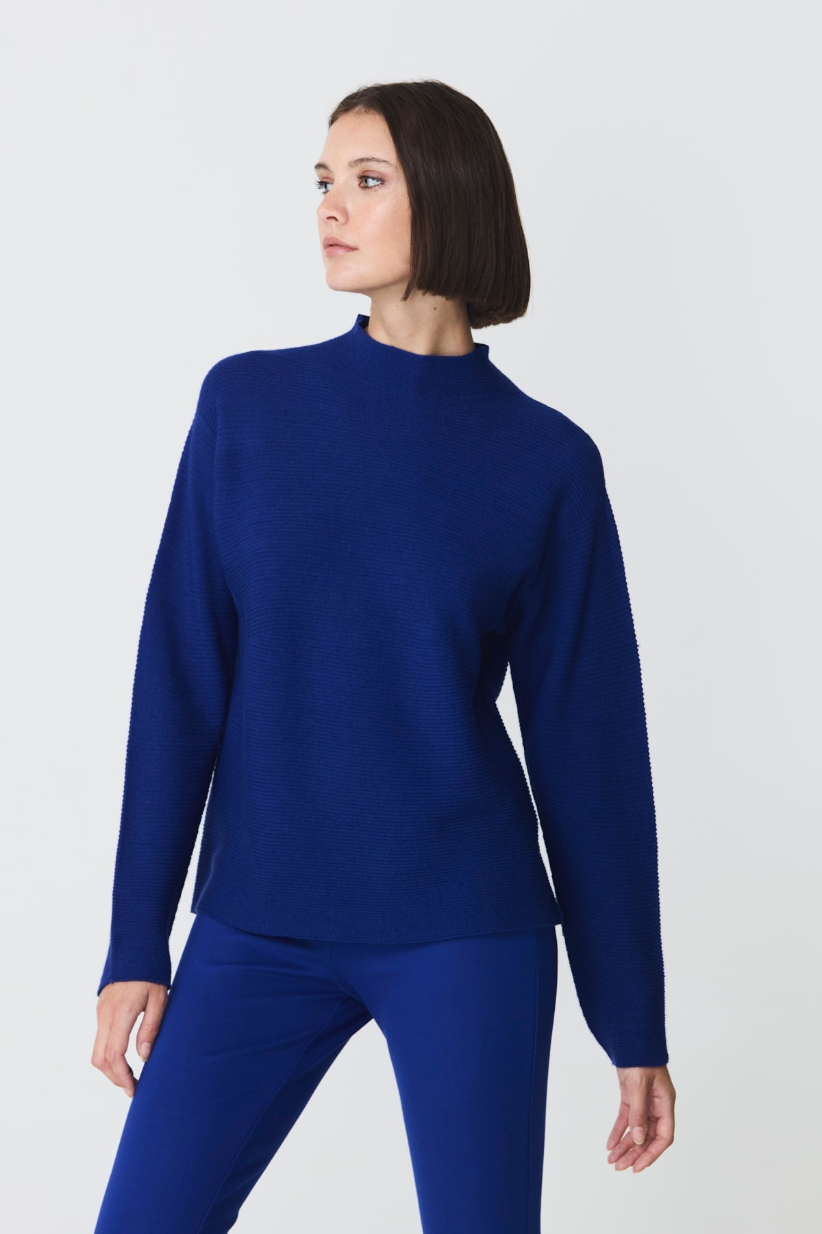 Funnel neck sweater