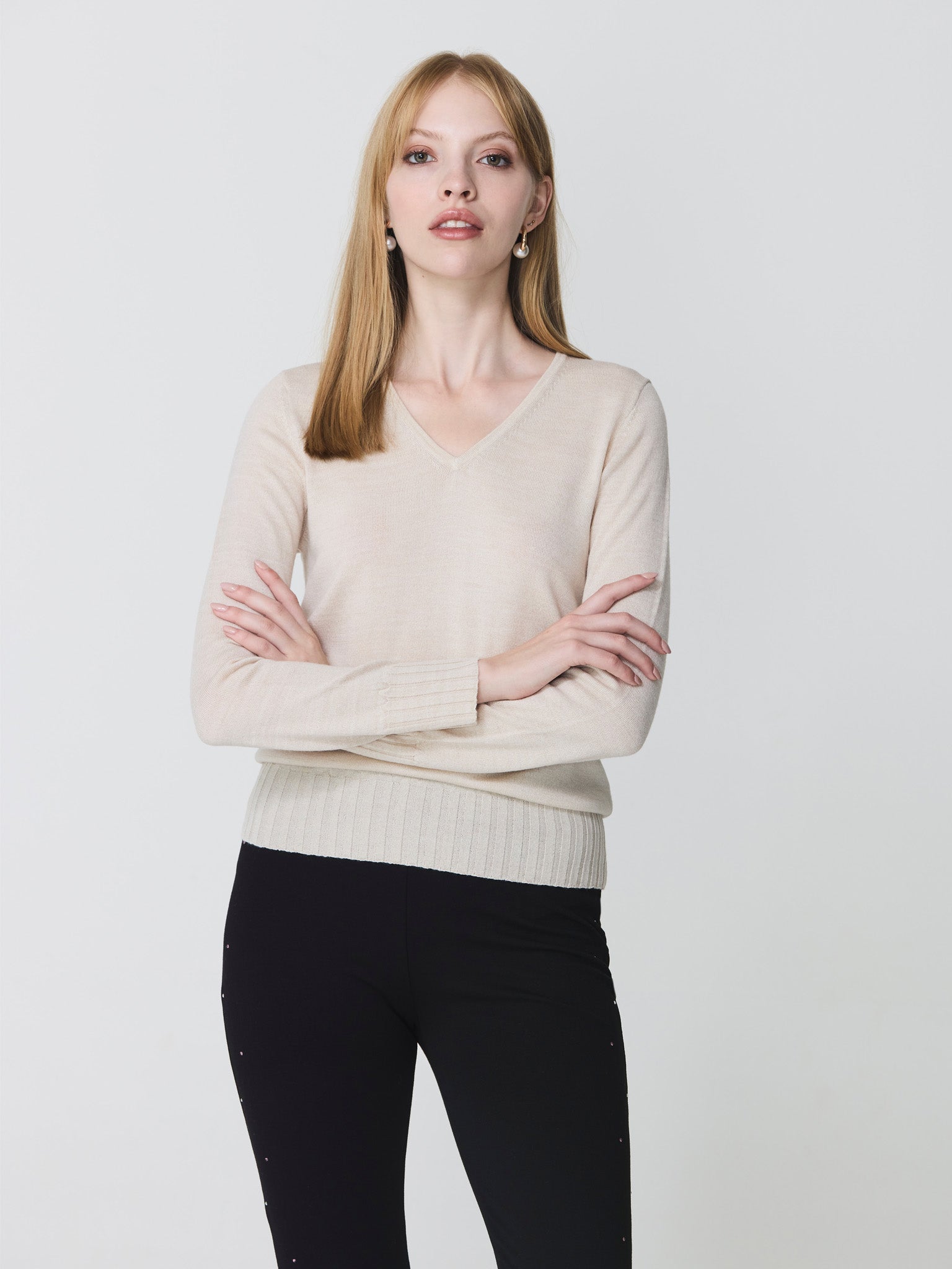 V-neck sweater