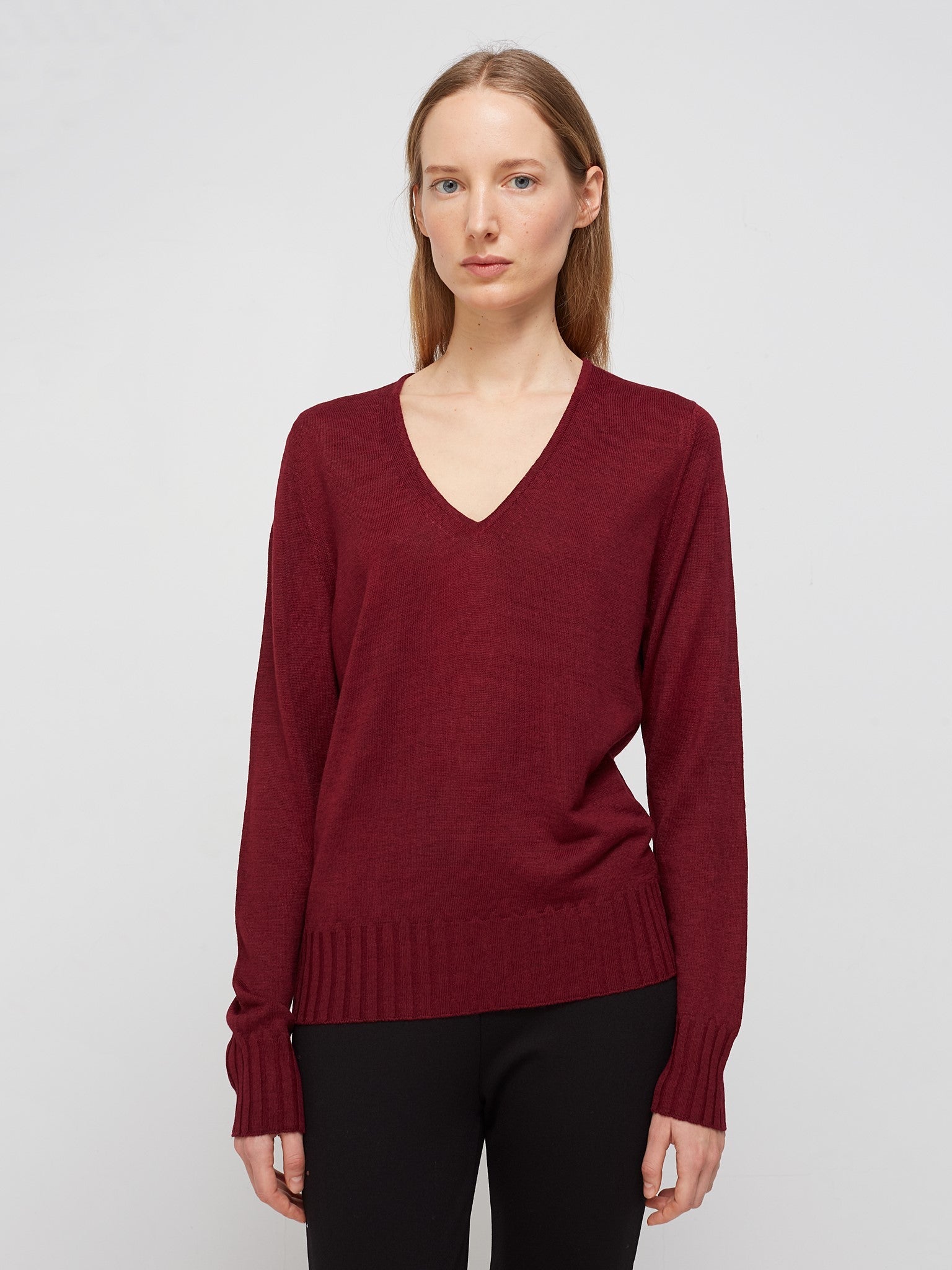 V-neck sweater