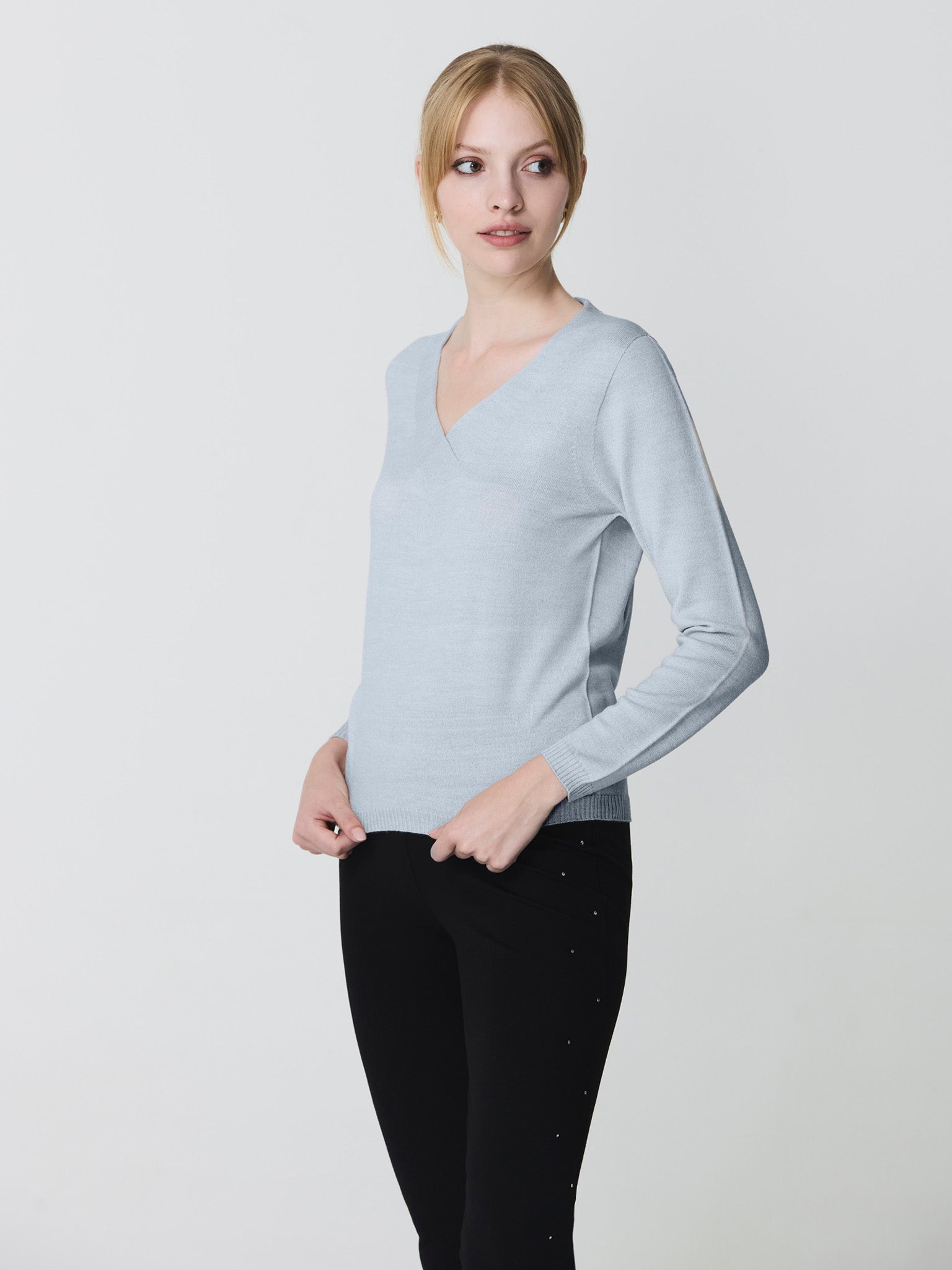 V-neck sweater