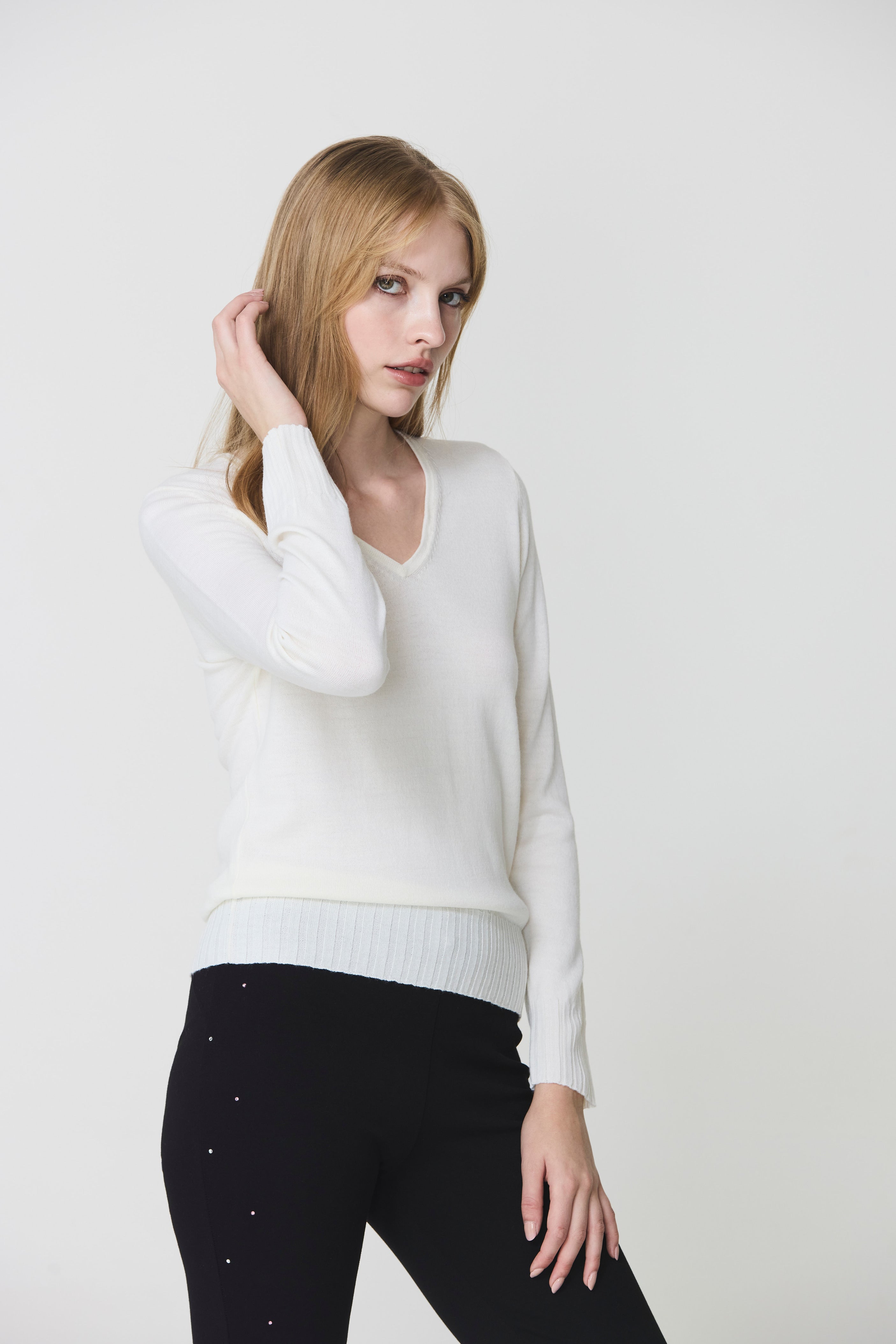 V-neck sweater