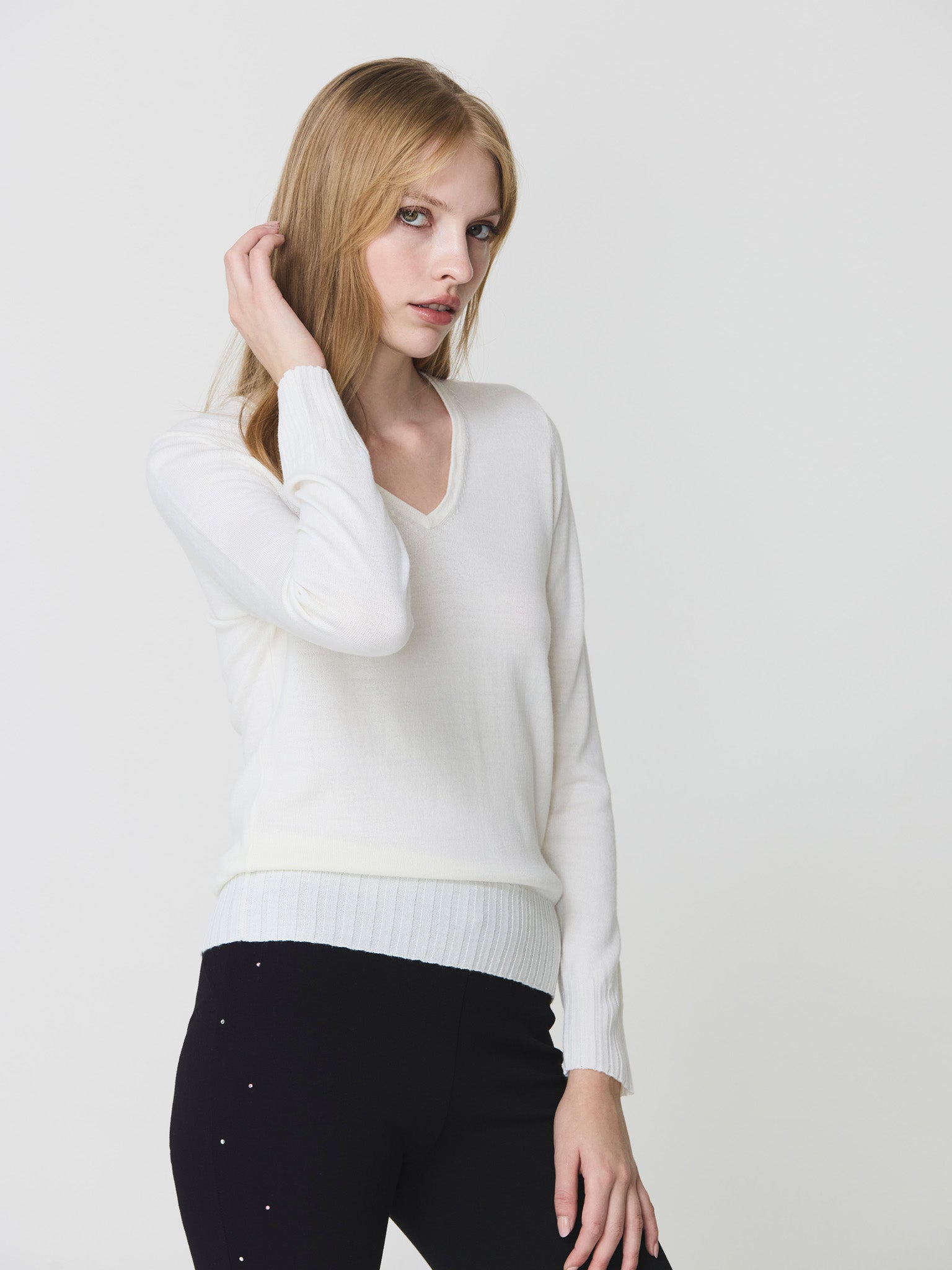 V-neck sweater