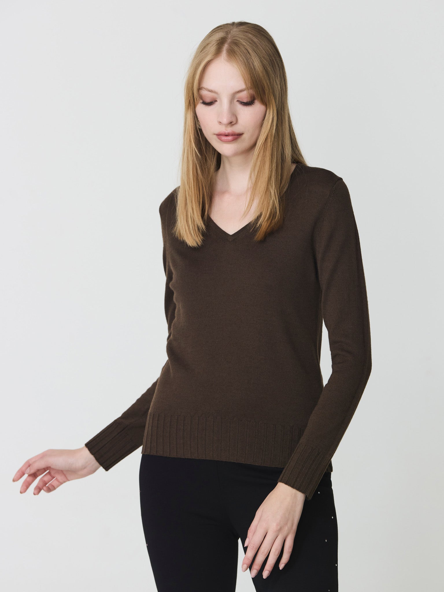 V-neck sweater