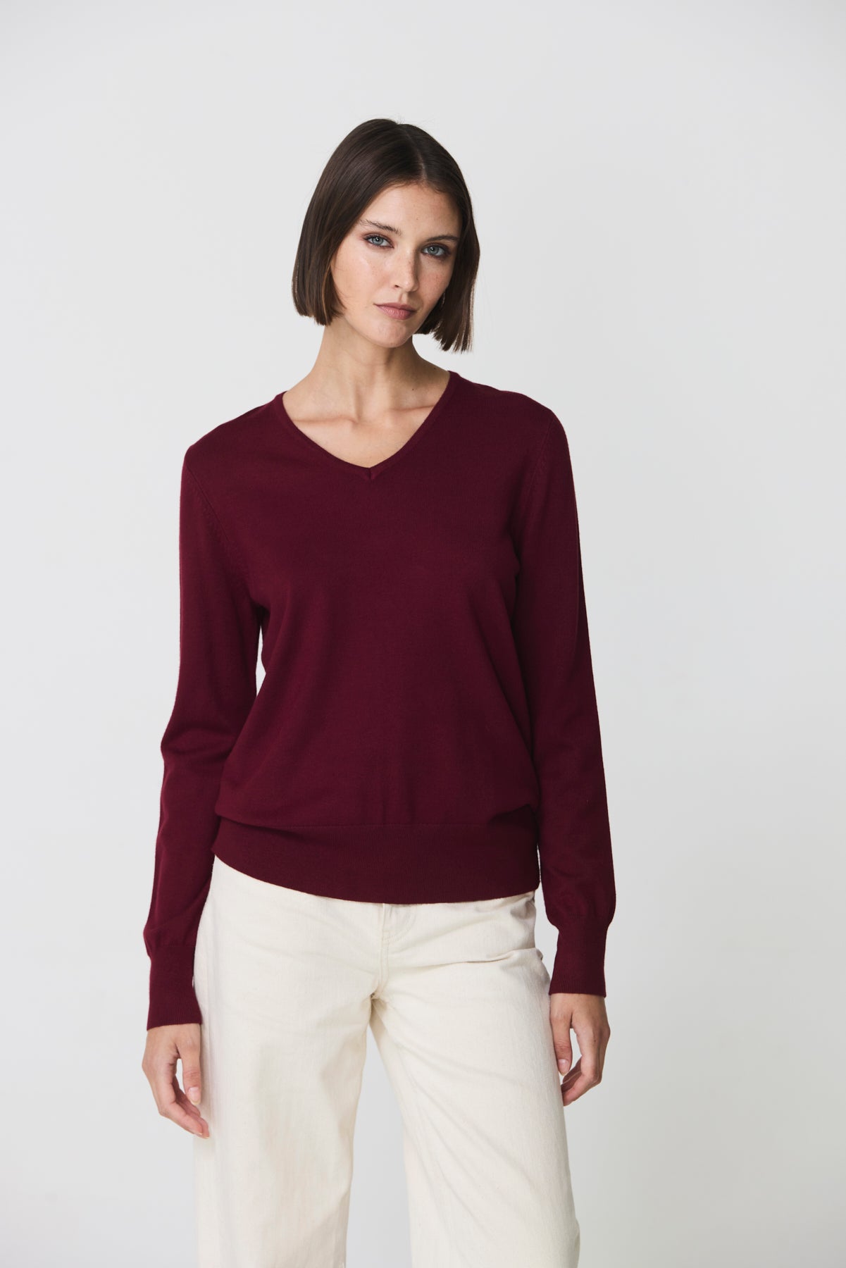 V-neck sweater