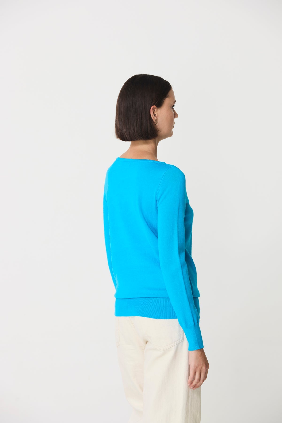 Boat neck sweater