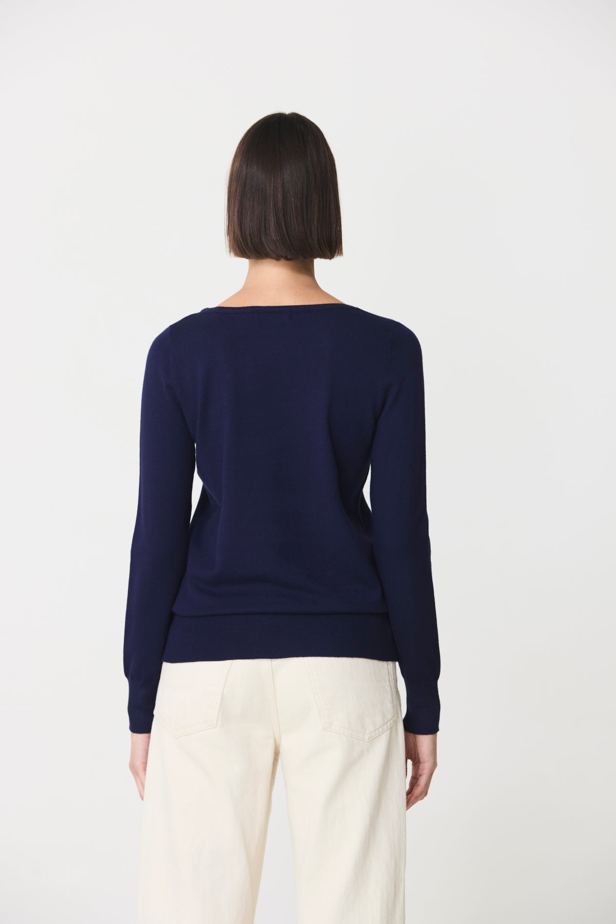 Boat neck sweater