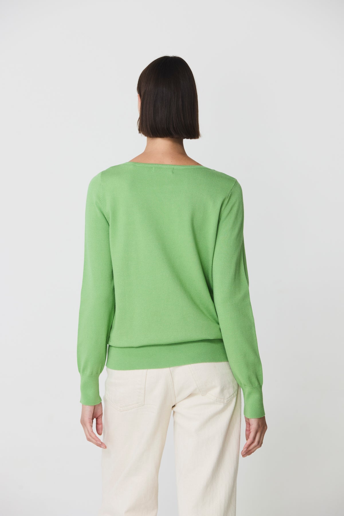 Boat neck sweater