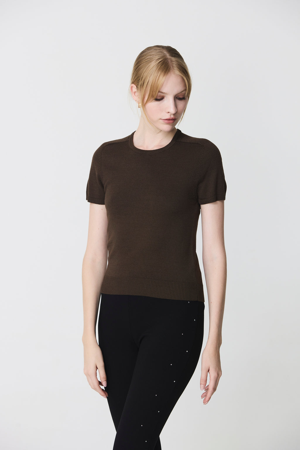 Women's round neck twinset