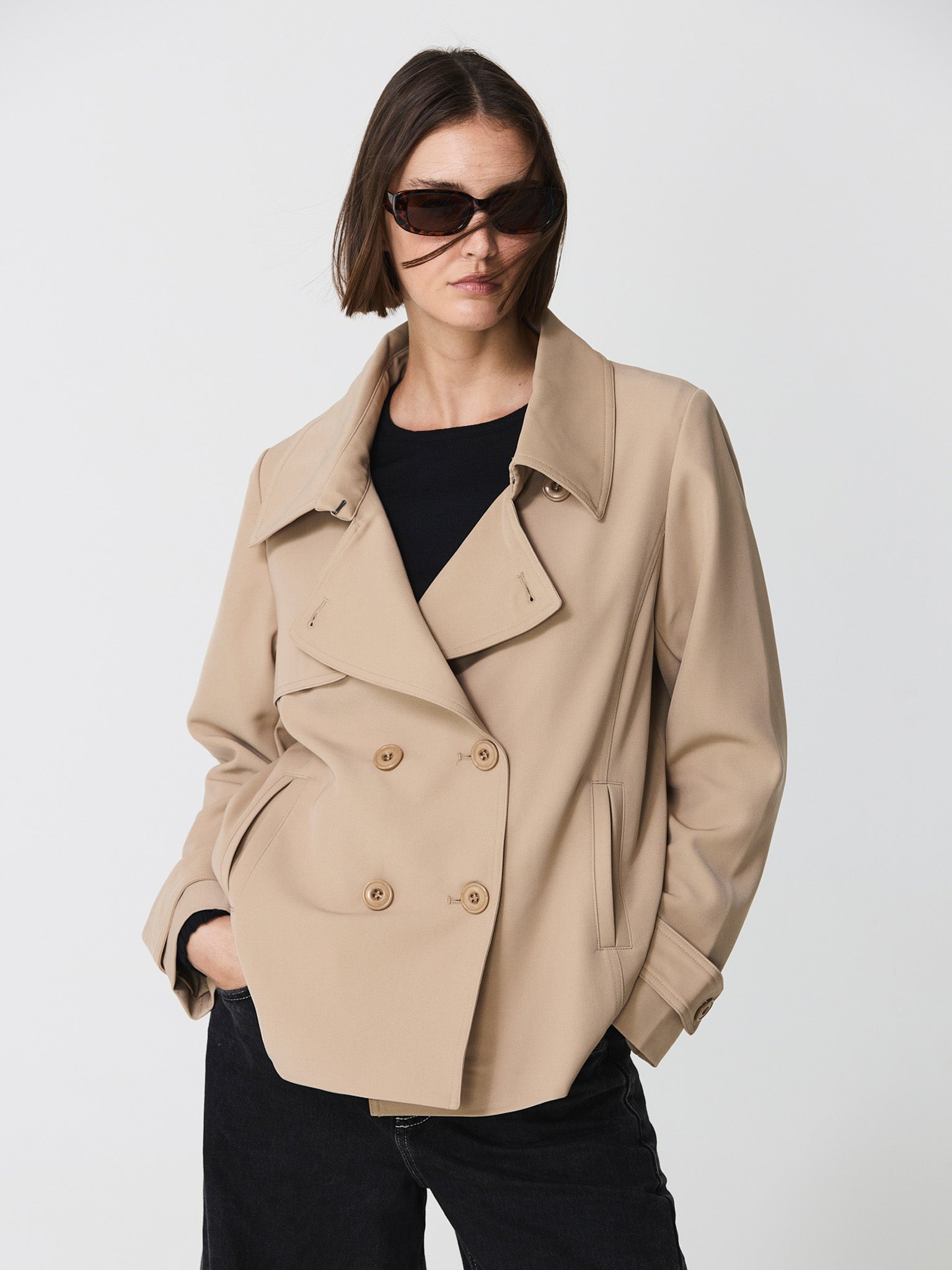 short trench coat