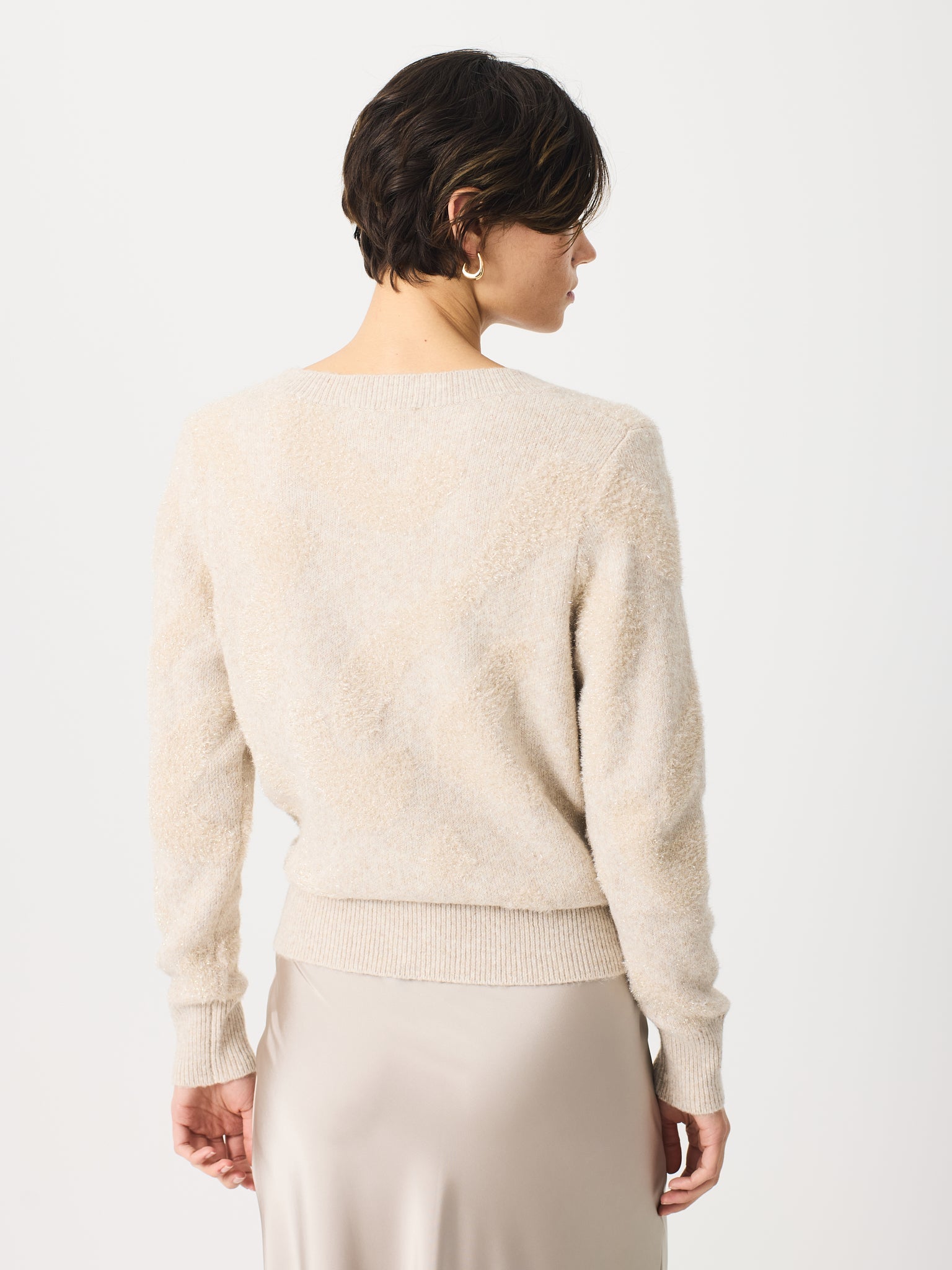 Chaqueta jacquard lurex