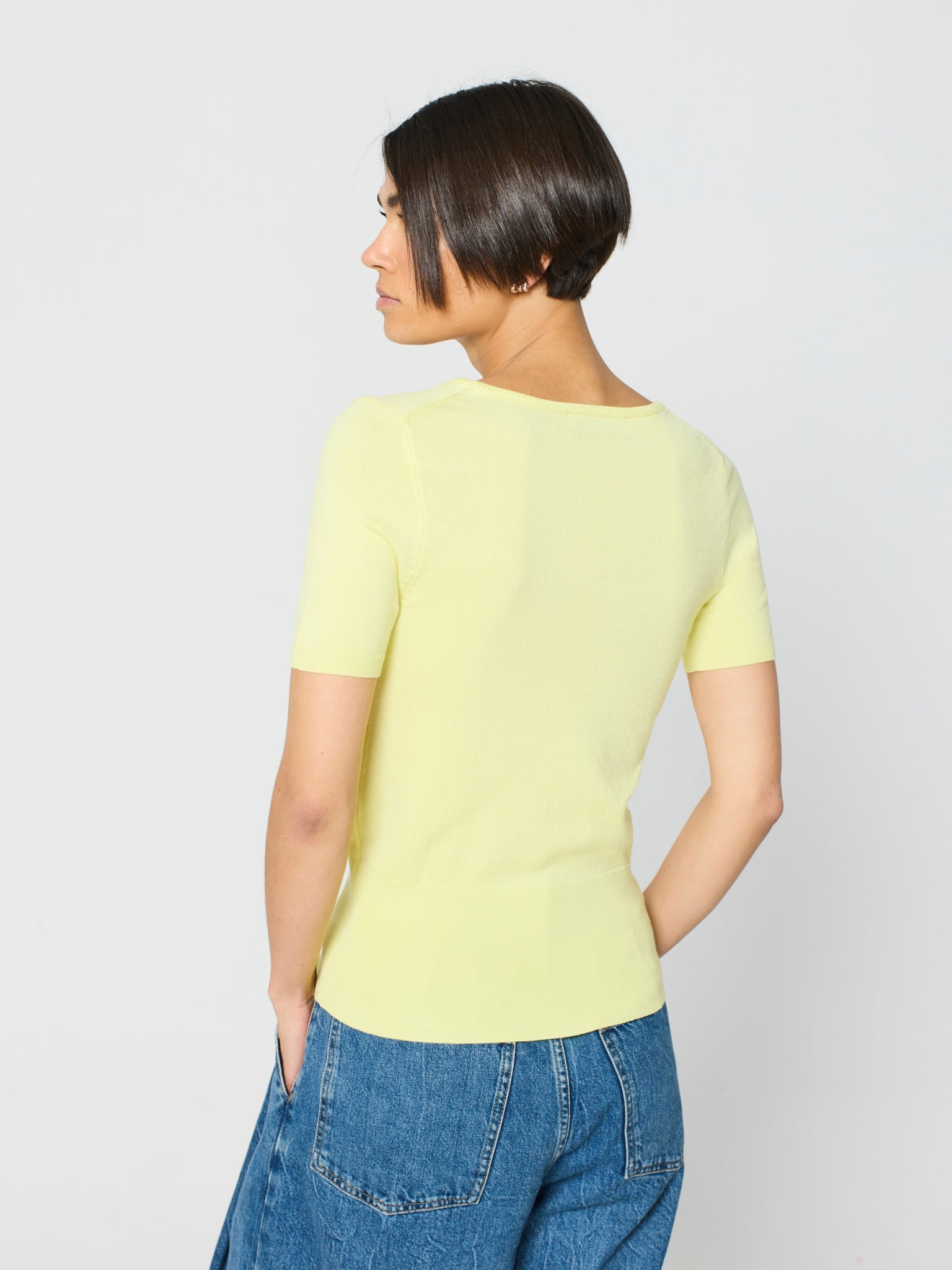 Twinset amb canalé ample als baixos