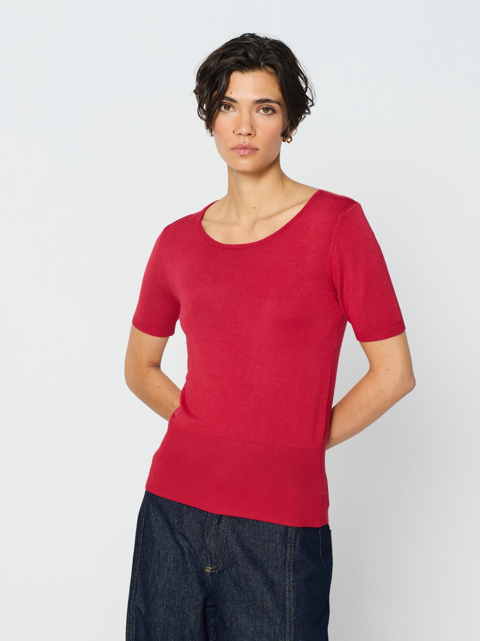 Twinset amb canalé ample als baixos