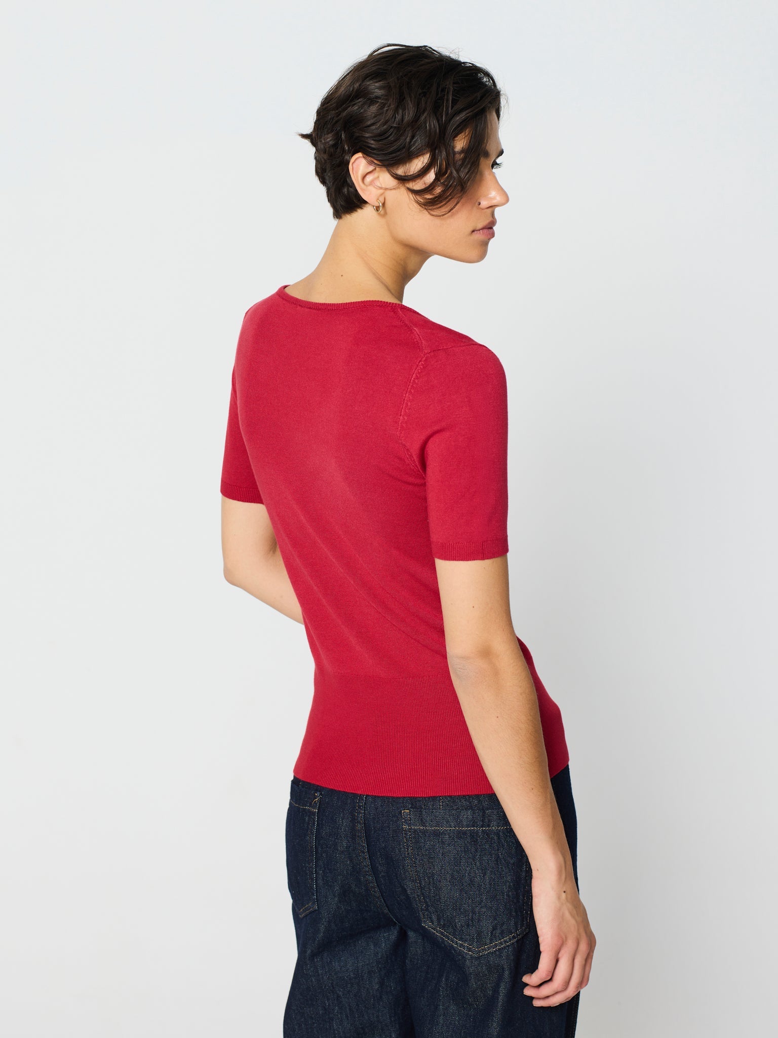 Twinset amb canalé ample als baixos